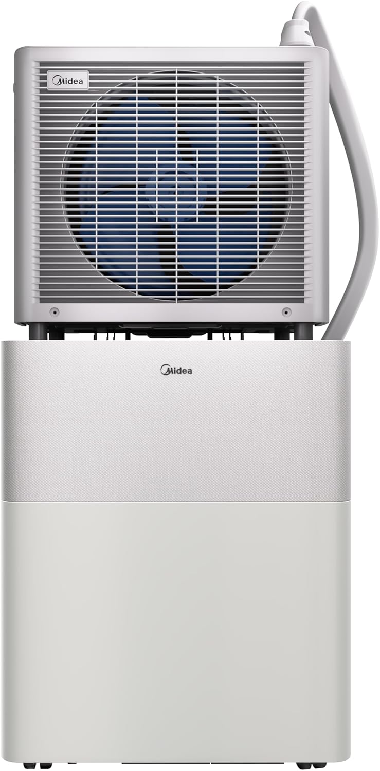 Midea PortaSplit-E Mobile Air Conditioner, Cooling A++/Heating A+, 12000 BTU 3.5 kW, Mini Split Air Conditioning, Peach, for Rooms up to 42 m² / 105 m³, Only 39 dB(A) in Silent Mode [Energy Class A++]
